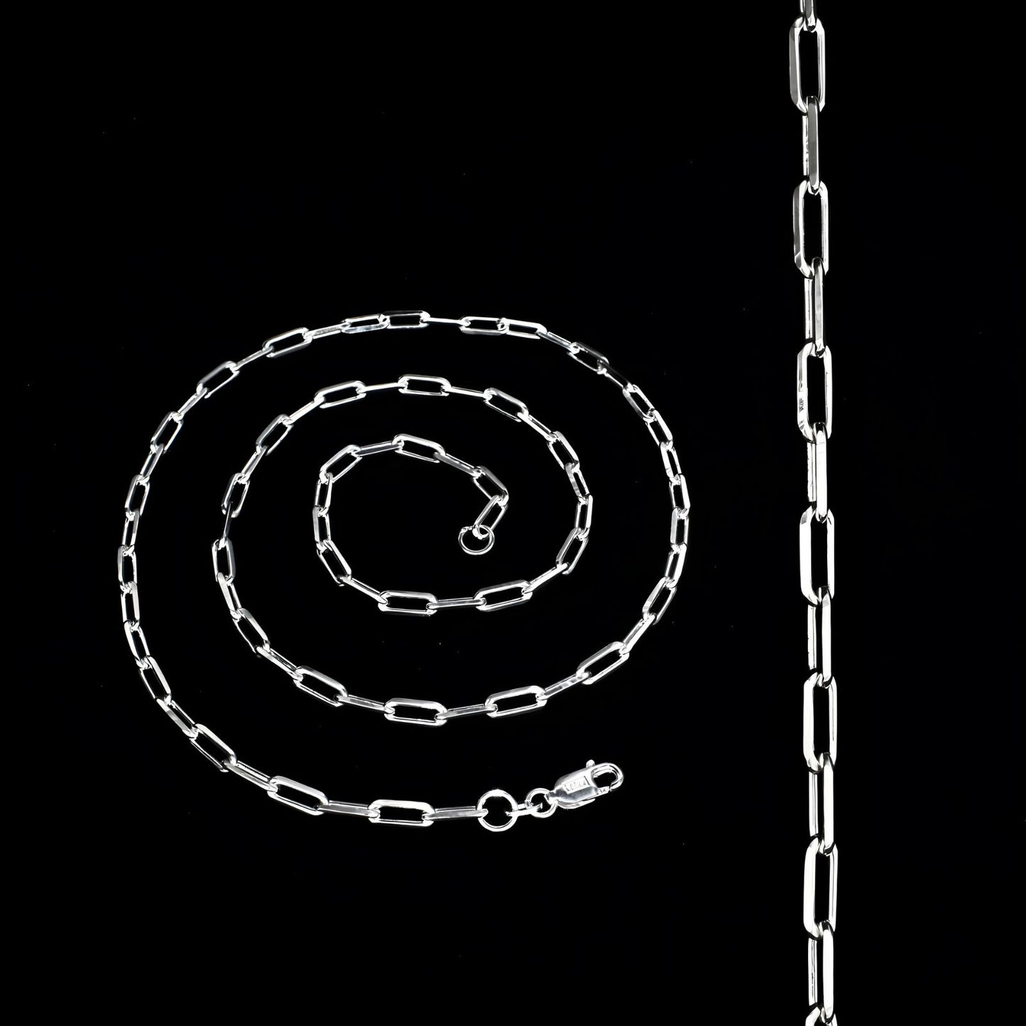 925 Sterling Silver gorgeous Paperclip Link Neck chain 20"