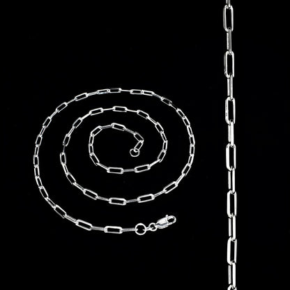 925 Sterling Silver gorgeous Paperclip Link Neck chain 20"