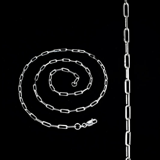 925 Sterling Silver gorgeous Paperclip Link Neck chain 20"