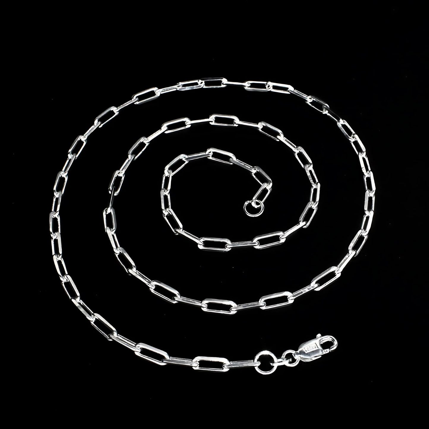925 Sterling Silver gorgeous Paperclip Link Neck chain 20"