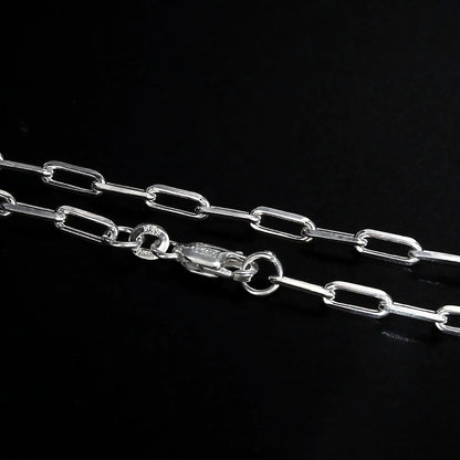 925 Sterling Silver gorgeous Paperclip Link Neck chain 20"