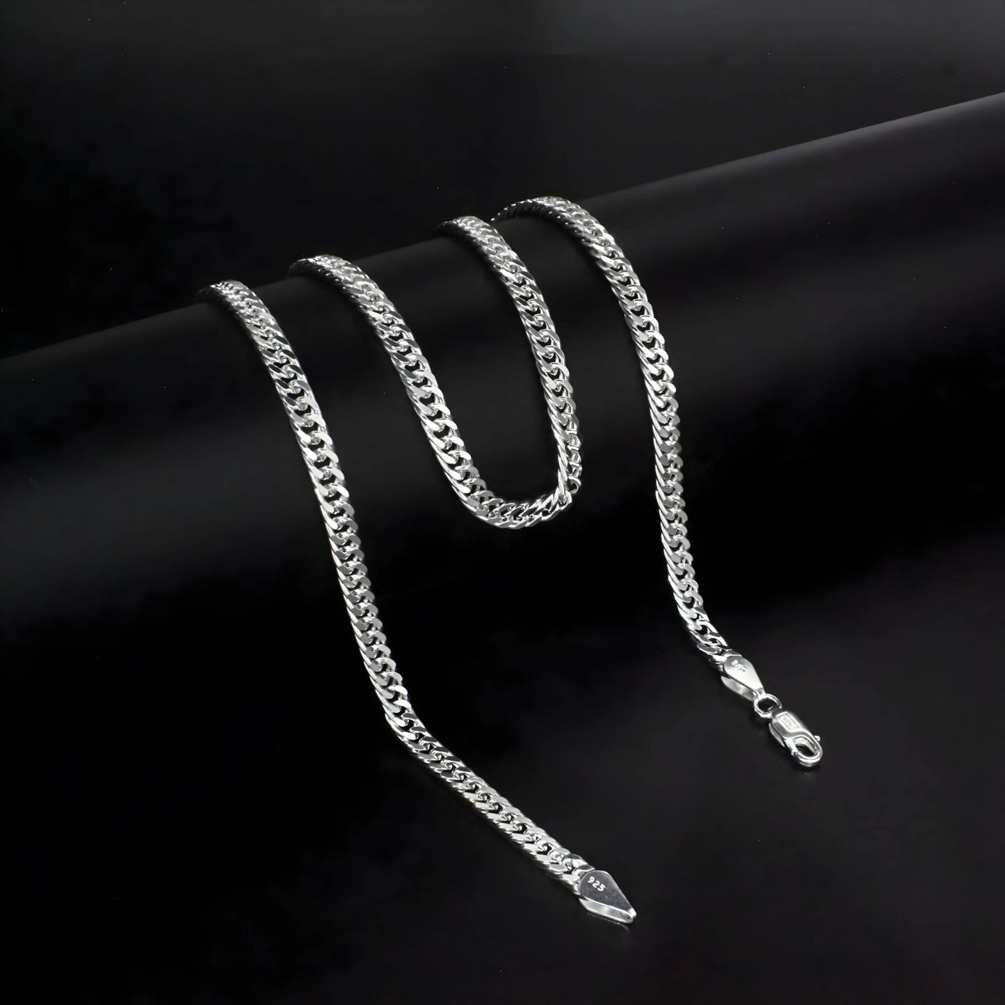 925 Sterling Silver handmade Cuban Link Neck chain 20"