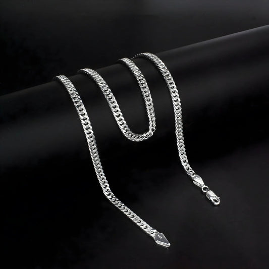 925 Sterling Silver handmade Cuban Link Neck chain 20"