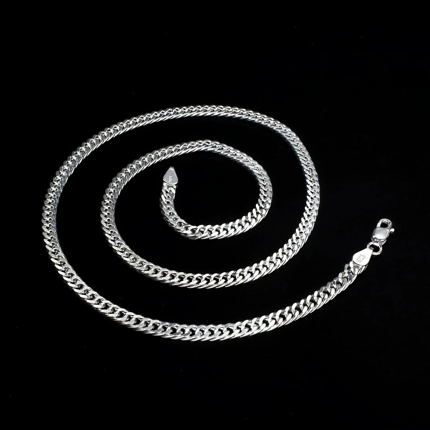 925 Sterling Silver handmade Cuban Link Neck chain 20"