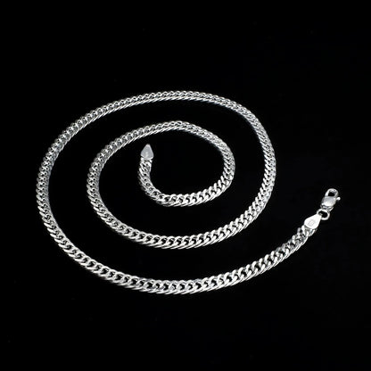 925 Sterling Silver handmade Cuban Link Neck chain 20"