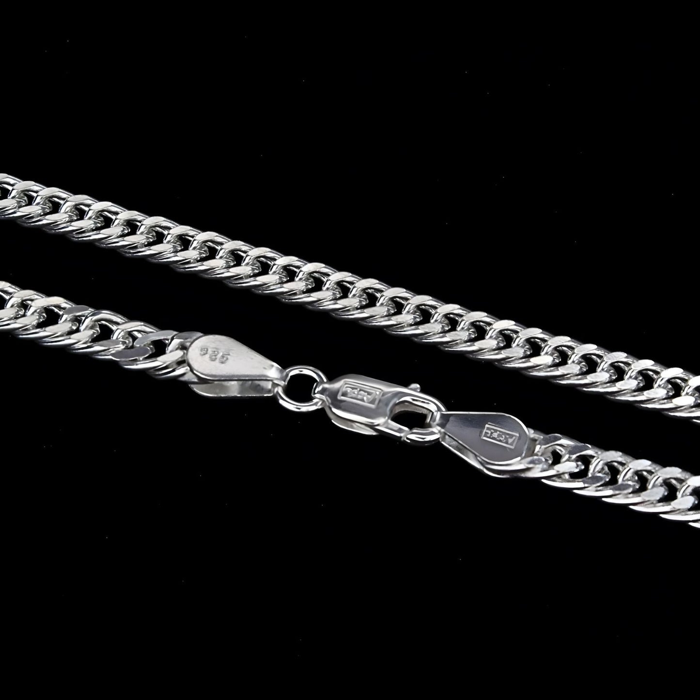 925 Sterling Silver handmade Cuban Link Neck chain 20"
