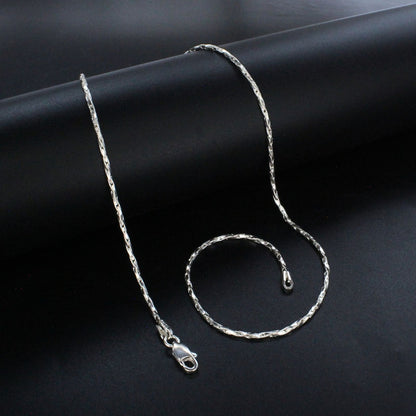Real Silver Cardano Link Neck chain
