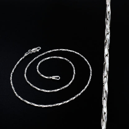 Real Silver Cardano Link Neck chain