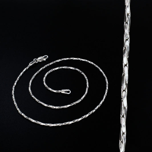 Real Silver Cardano Link Neck chain