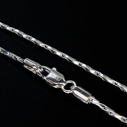 Real Silver Cardano Link Neck chain