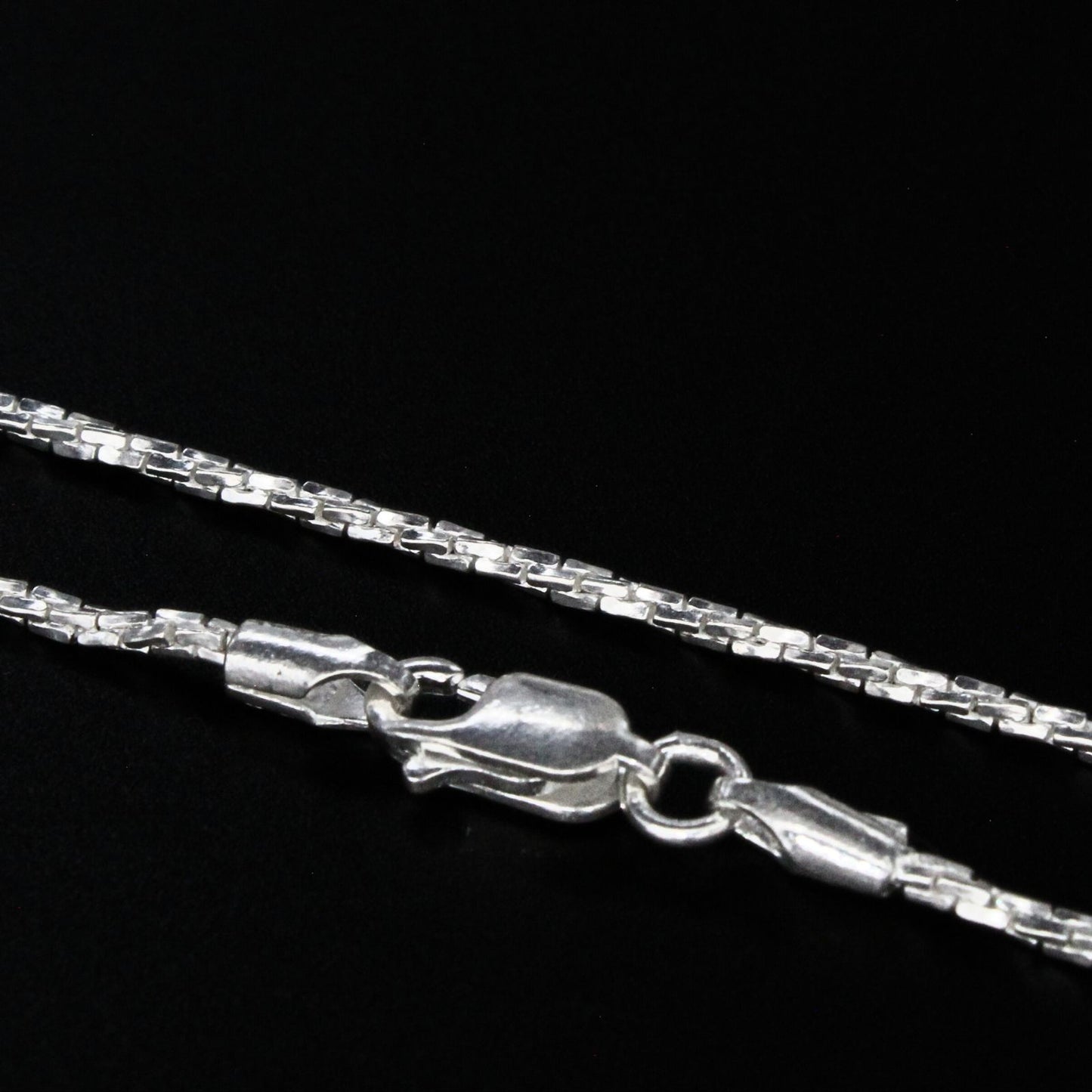 Real Silver women twisted Neck chain 24"