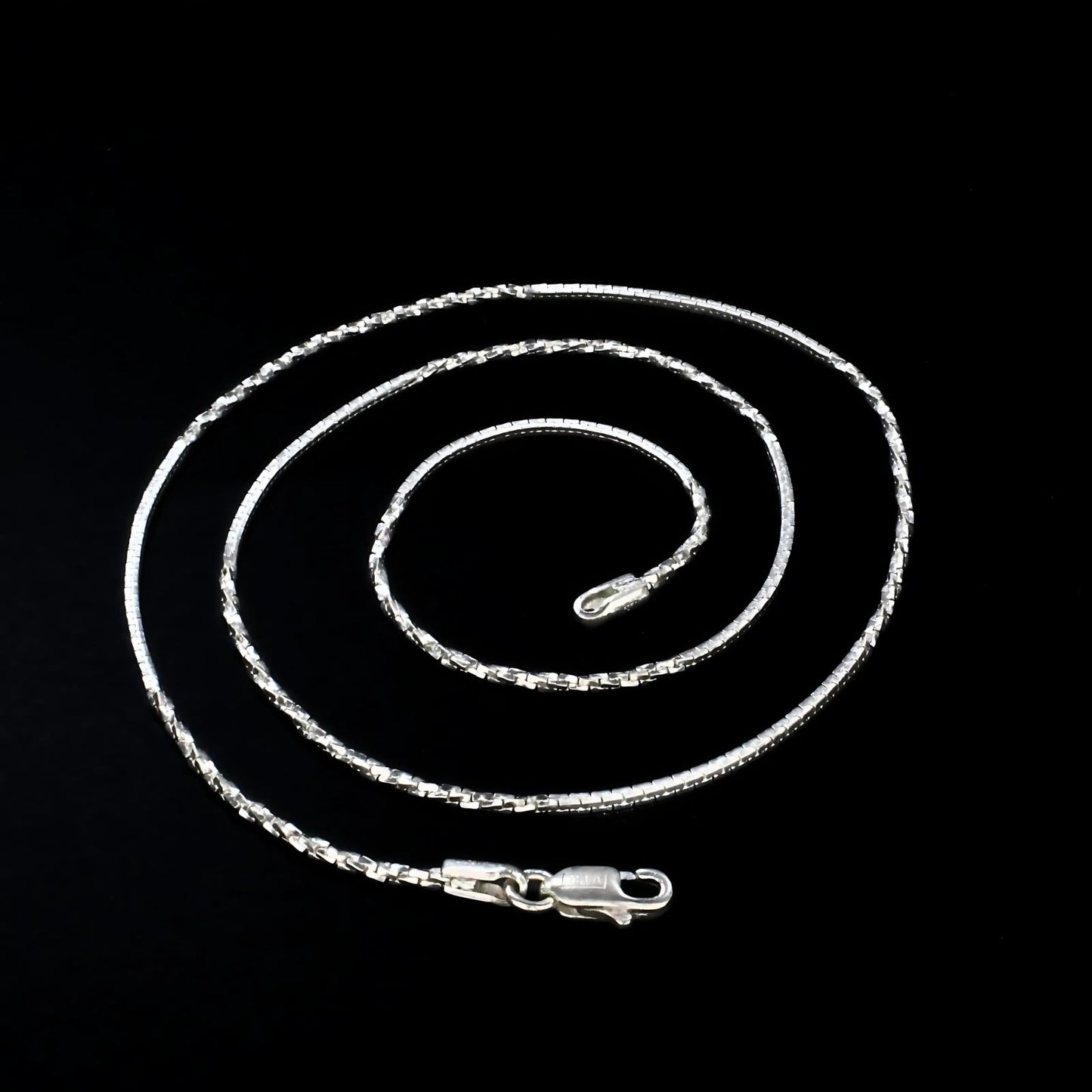Real Silver women handmade Twisted Neck chain 22.5"