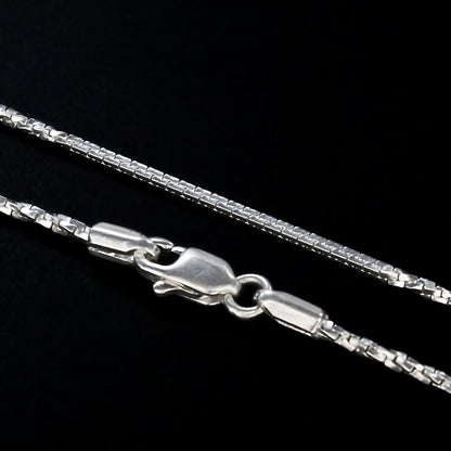 Real Silver women handmade Twisted Neck chain 22.5"