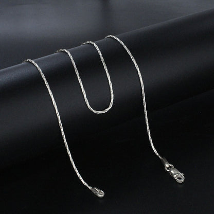Real Silver women Cardano Link Neck chain 18"