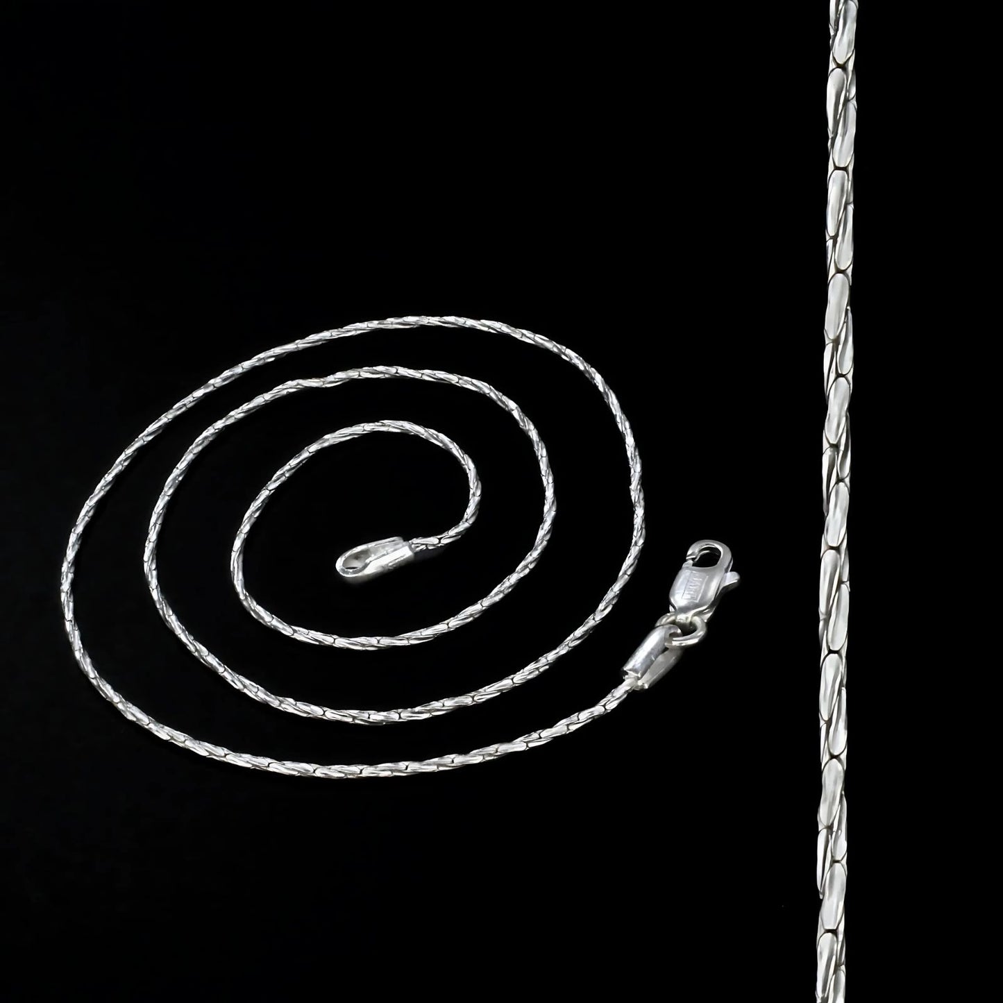 Real Silver women Cardano Link Neck chain 18"