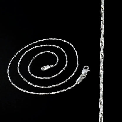 Real Silver women Cardano Link Neck chain 18"