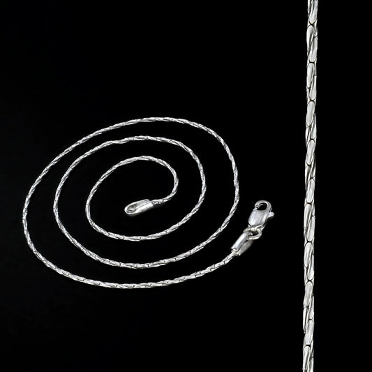 Real Silver women Cardano Link Neck chain 18"