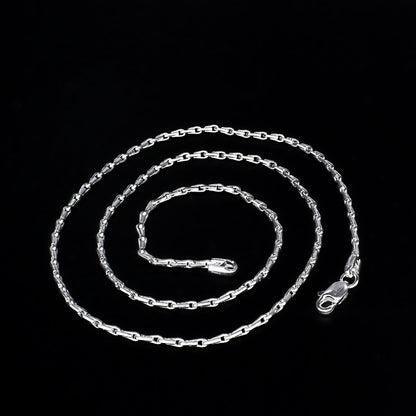 Real Silver rice design Neck chain 22"