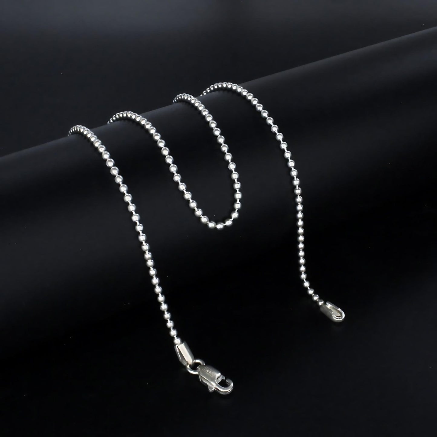 Real Silver Excellent gifting beaded Neck chain 16"