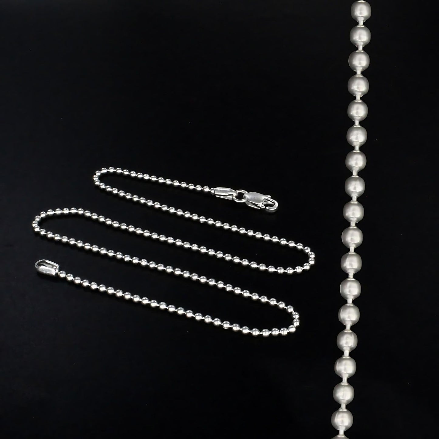 Real Silver Excellent gifting beaded Neck chain 16"