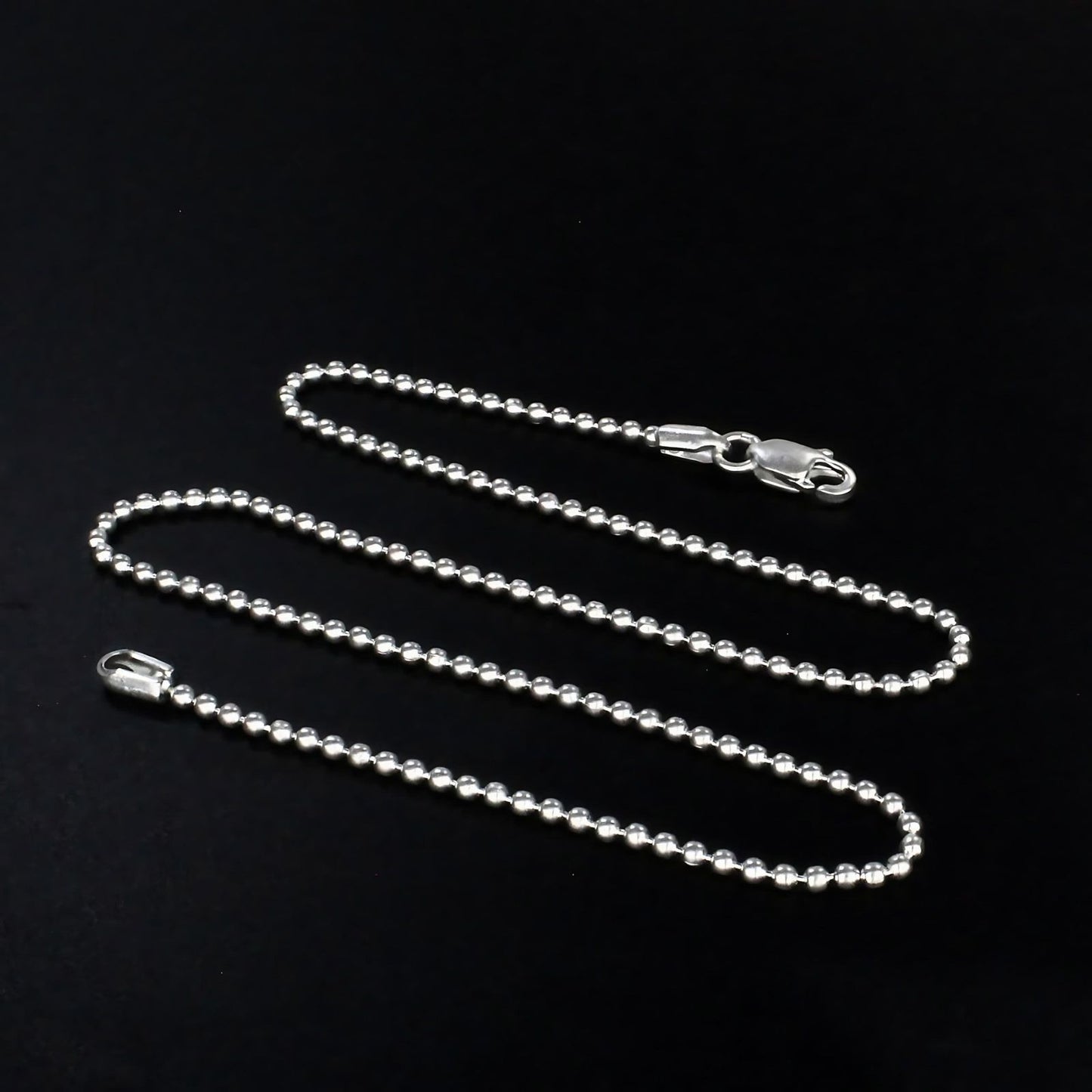 Real Silver Excellent gifting beaded Neck chain 16"