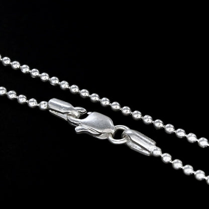 Real Silver Excellent gifting beaded Neck chain 16"