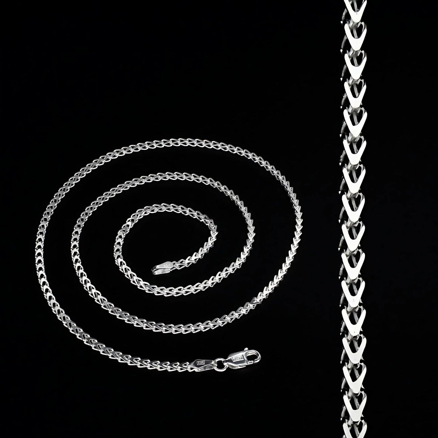 925 Sterling Silver women Stylish Neck chain 20"