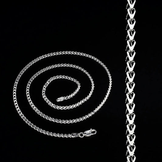 925 Sterling Silver women Stylish Neck chain 20"