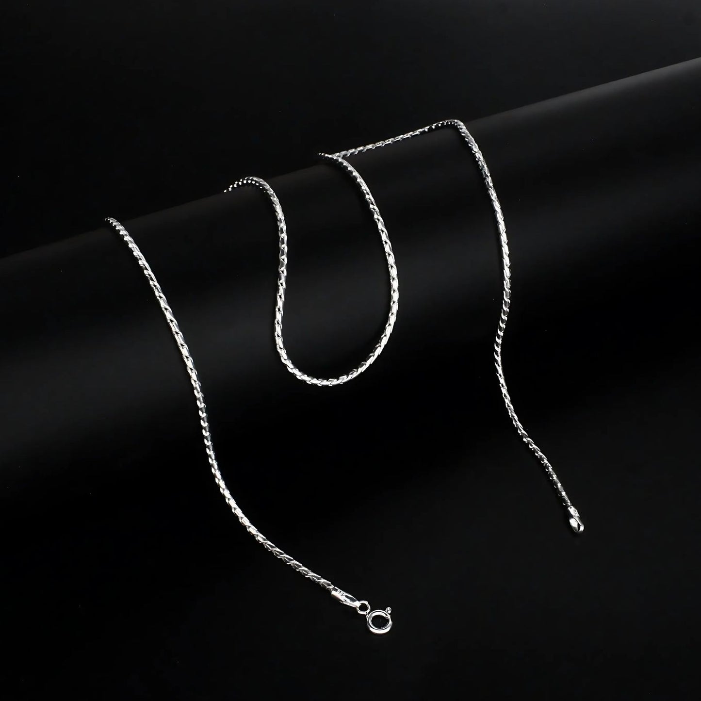 925 Sterling Silver women handmade Neck chain 20"