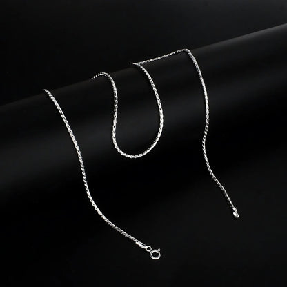 925 Sterling Silver women handmade Neck chain 20"