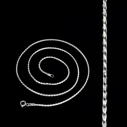 925 Sterling Silver women handmade Neck chain 20"