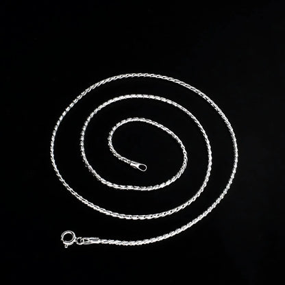 925 Sterling Silver women handmade Neck chain 20"