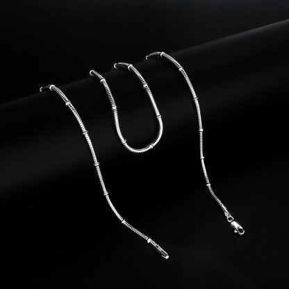 925 Sterling Silver women divine Snake Neck chain 20"