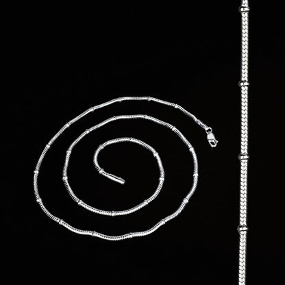 925 Sterling Silver women divine Snake Neck chain 20"