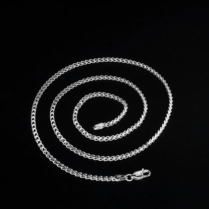 925 Sterling Silver women Stylish Neck chain 20"