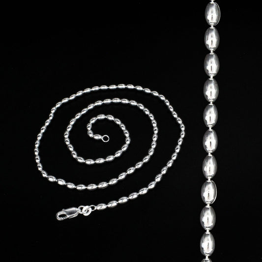 925 Sterling Silver capsule design Neck chain 20"