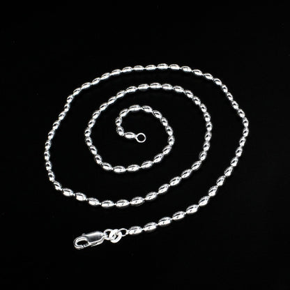 925 Sterling Silver capsule design Neck chain 20"