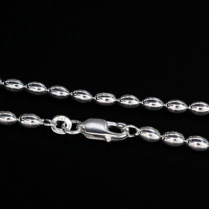 925 Sterling Silver capsule design Neck chain 20"