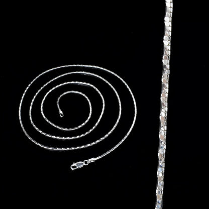 925 Sterling Silver women Neck chain 30"