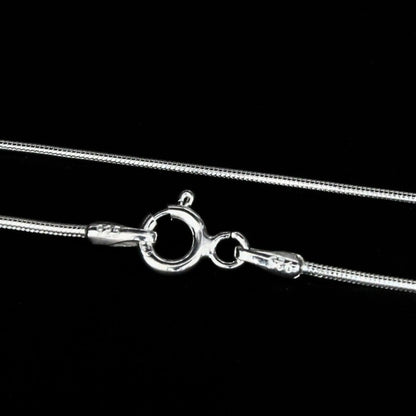 925 Sterling Silver handmade divine Snake Neck chain 18"