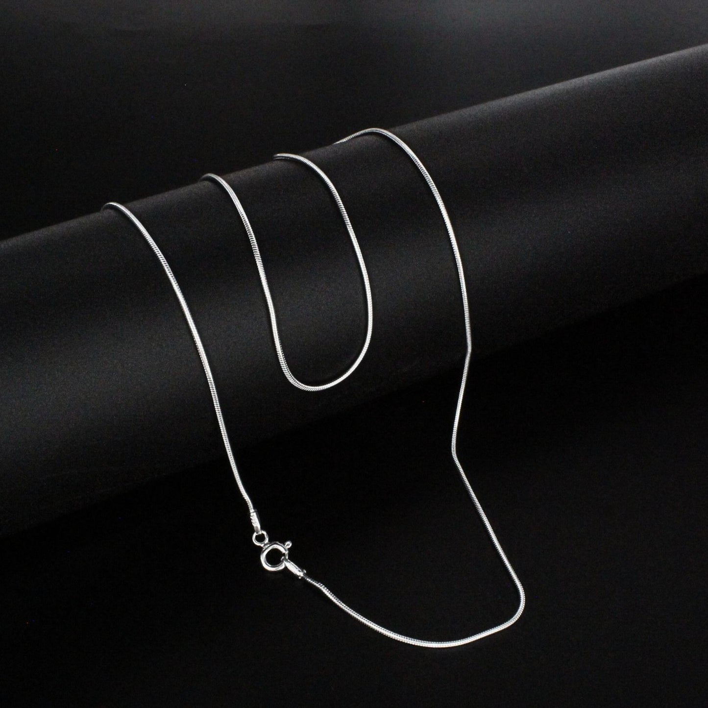 925 Sterling Silver women snake link Neck chain 20"