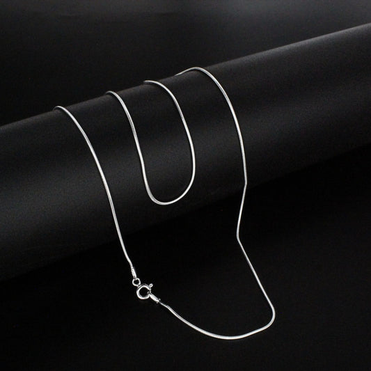 925 Sterling Silver women snake link Neck chain 20"