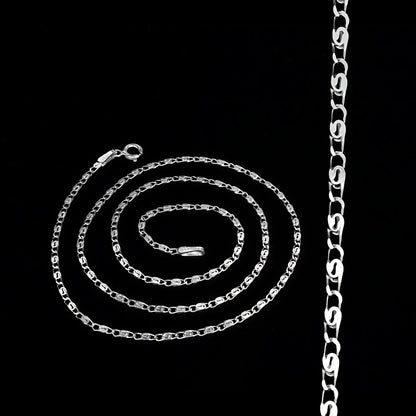 925 Sterling Silver women Snail Neck chain 18"