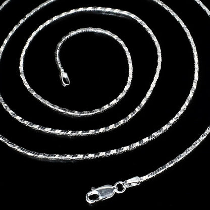 925 Sterling Silver women Neck chain 30"