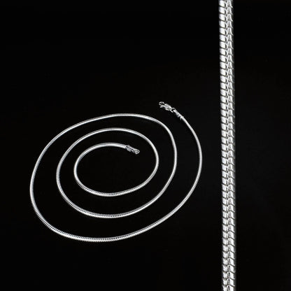 925 Sterling Silver fabulous snake Neck chain 24"