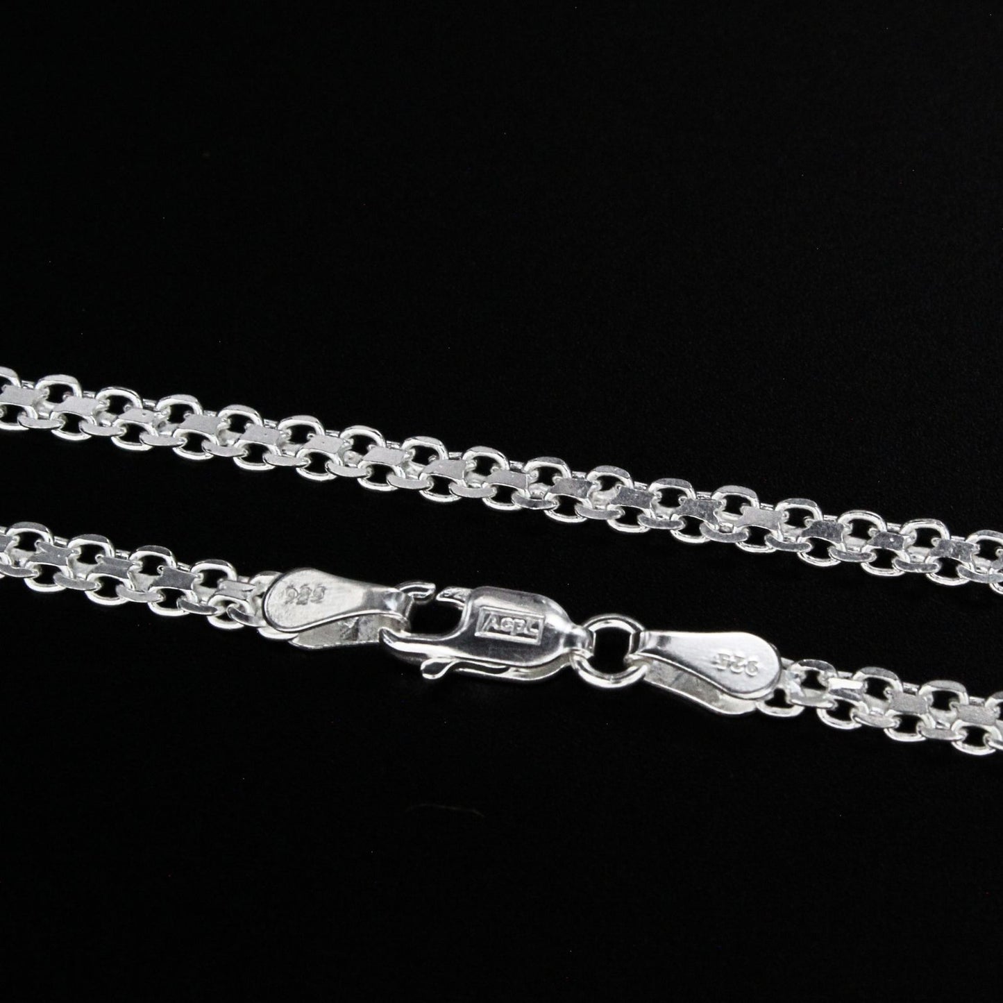 925 Sterling Silver excellent Bismark Necklace chain 18"