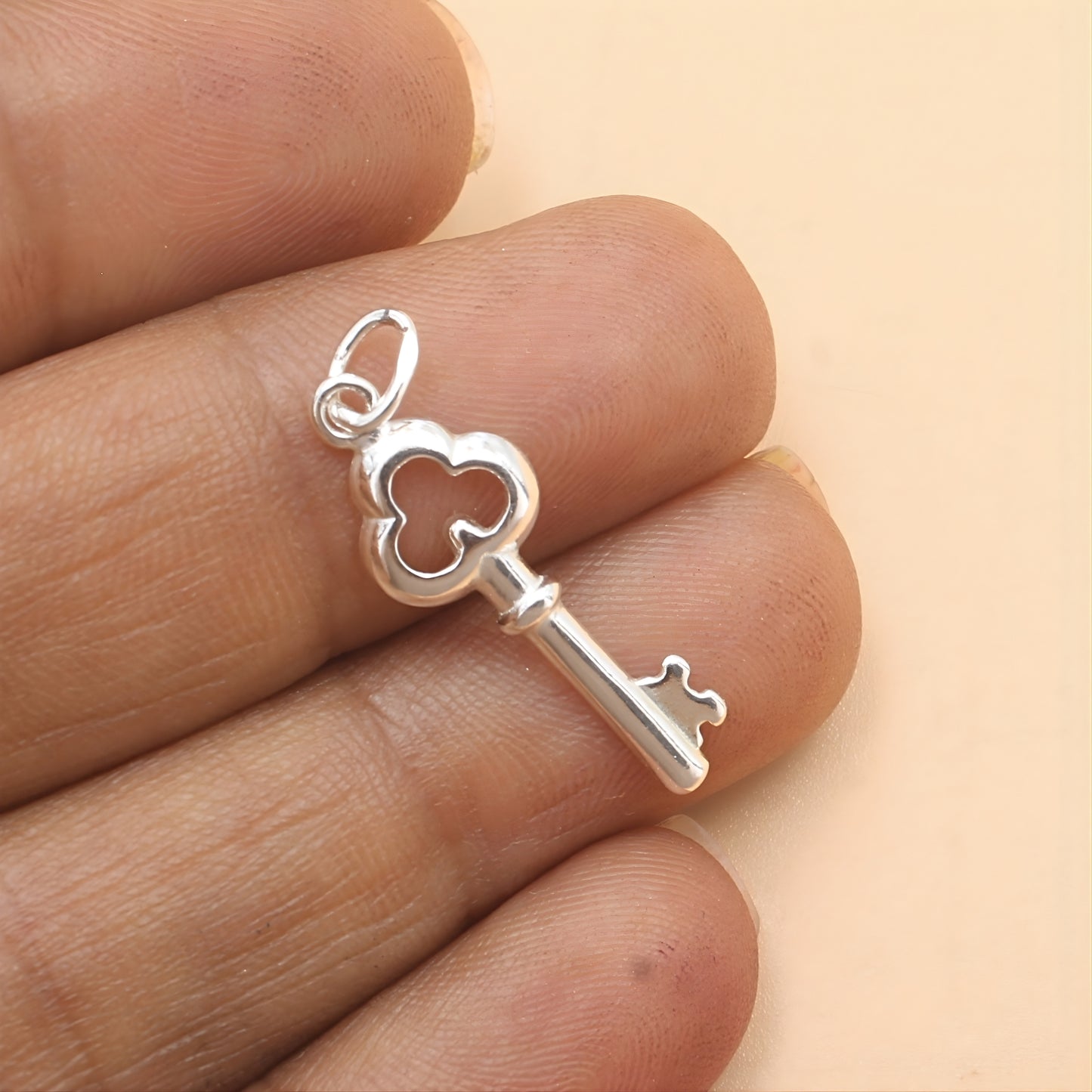 Daily wear 925 Real Sterling Silver key charm Pendant