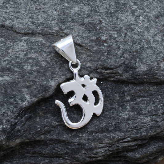 925 Real Sterling Silver OM God Pendant