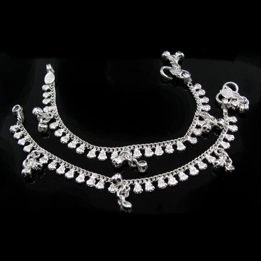 Real Solid Silver Kids Anklets 5.5