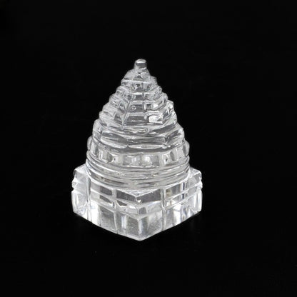 149CT A+ Natural Crystal Quartz (Sphetic) Shree Yantra - Religious